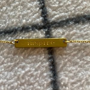 Gold “Inspire” necklace